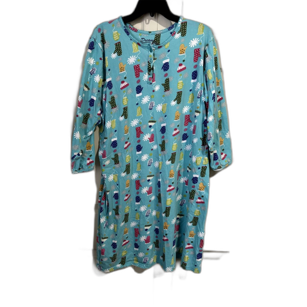Mitten Print Nightgown Size M/L
